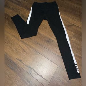 Pink, black and white legging for girls